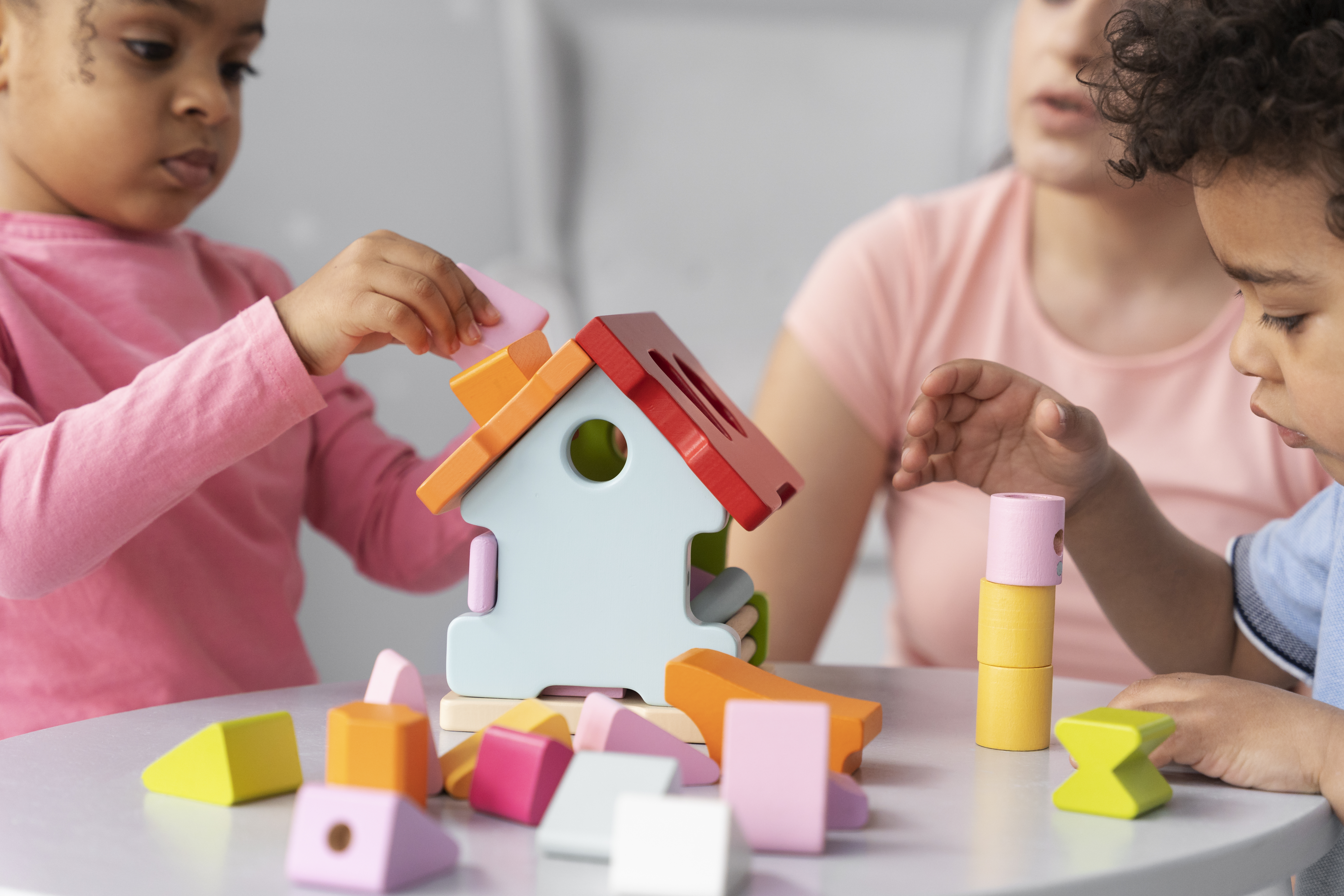 Toddler program daycare Edison NJ — block play and learning