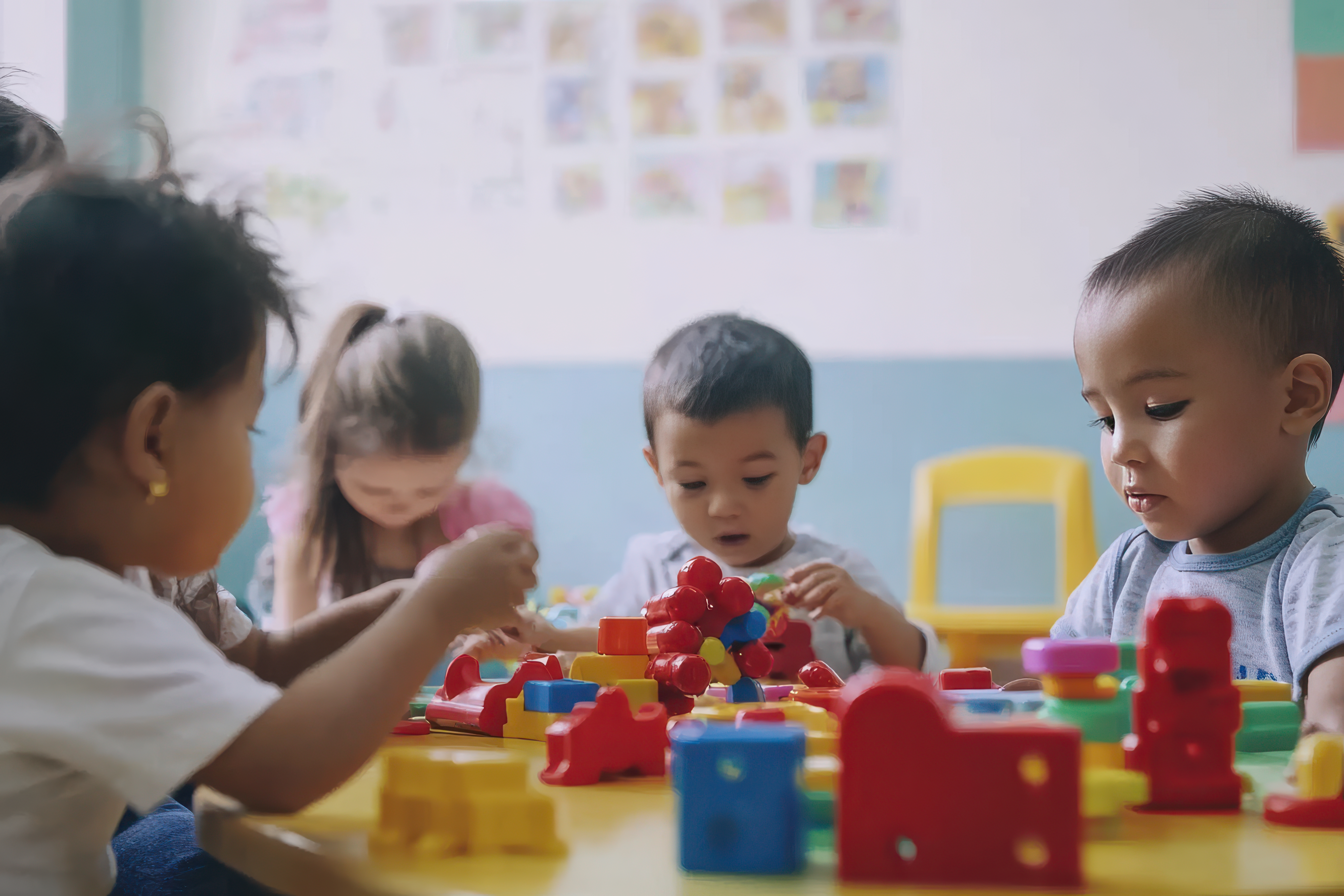 Children learning at affordable daycare in NJ
