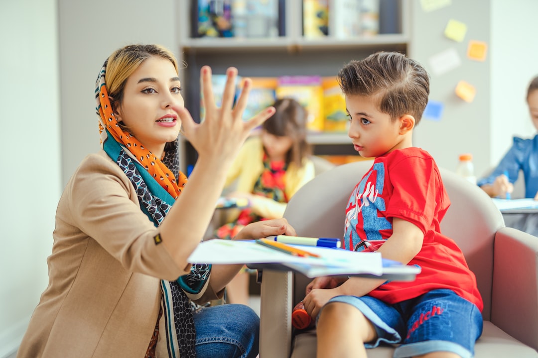Daycare teacher with child Roselle NJ — Little Einsteins Academy
