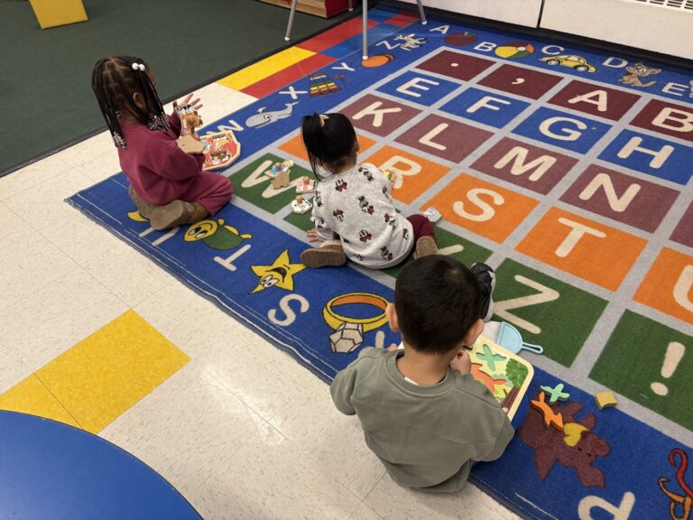 Little Einstein's Academy, Edison NJ - Circle time on the learning rug