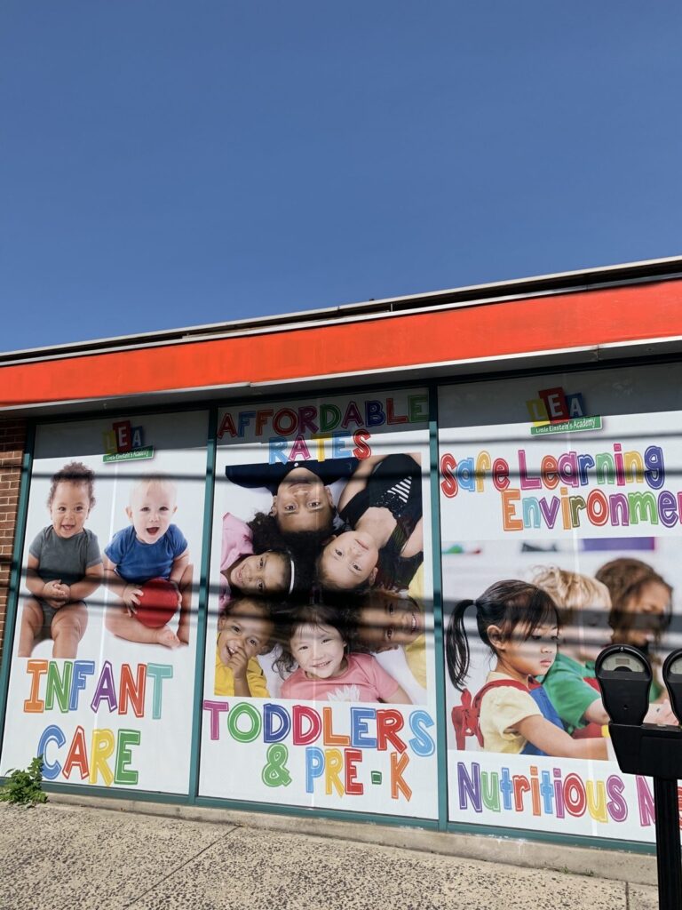 Front windows of Little Einstein's Academy Wood Ave, Roselle NJ